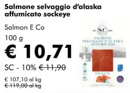NaturaSì Salmone selvaggio d'alaska affumicato sockeye Salmon E Co offerta