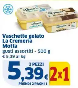 Sigma Vaschette gelato La Cremeria Motta offerta