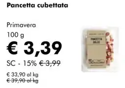 NaturaSì Pancetta cubettata Primavera offerta