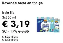 NaturaSì Bevanda cocco on the go Isola Bio offerta