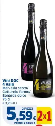 Sigma Vini DOC 4 Valli offerta
