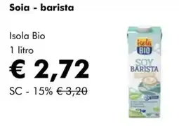 NaturaSì Soia - barista Isola Bio offerta