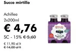NaturaSì Succo mirtillo Achillea offerta