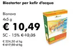 NaturaSì Biostarter per kefir d'acqua Bionova offerta