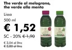 NaturaSì The verde al melograno, the verde alla menta Lissa offerta