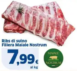 Sigma Ribs di suino Filiera Maiale Nostrum offerta