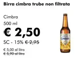 NaturaSì Birra cimbra trube non filtrata Cimbra offerta
