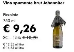 NaturaSì Vino spumante brut Johanniter Pizzolato offerta