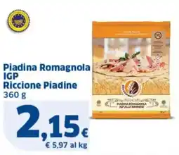 Sigma Piadina Romagnola IGP Riccione Piadine offerta