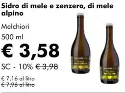 NaturaSì Sidro di mele e zenzero, di mele alpino Melchiori offerta