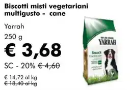 NaturaSì Biscotti misti vegetariani multigusto - cane Yarrah offerta
