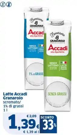 Sigma Latte Accadi Granarolo offerta