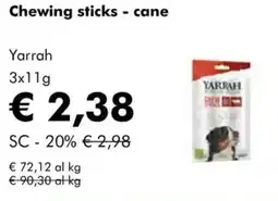 NaturaSì Chewing sticks - cane Yarrah offerta