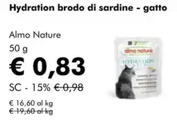 NaturaSì Hydration brodo di sardine - gatto Almo Nature offerta