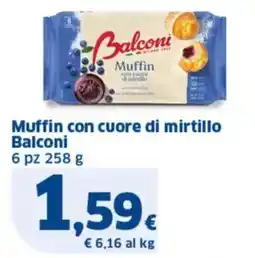 Sigma Muffin con cuore di mirtillo Balconi offerta