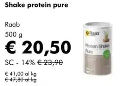 NaturaSì Shake protein pure Raab offerta