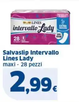 Sigma Salvaslip Intervallo Lines Lady offerta