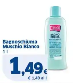 Sigma Bagnoschiuma Muschio Bianco offerta