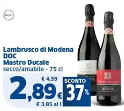 Sigma Lambrusco di Modena DOC Mastro Ducale offerta