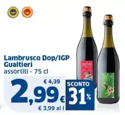 Sigma Lambrusco Dop/IGP Gualtieri offerta