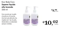 NaturaSì Ecor Body Care Sapone liquido alla lavanda offerta