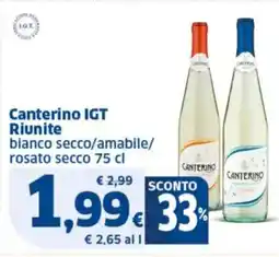 Sigma Canterino IGT Riunite offerta