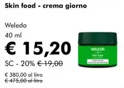 NaturaSì Skin food - crema giorno Weleda offerta