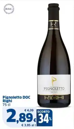 Sigma Pignoletto DOC Righi offerta