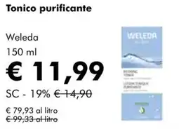 NaturaSì Tonico purificante Weleda offerta