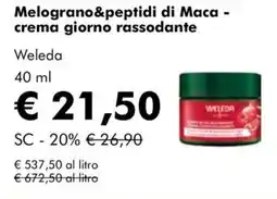 NaturaSì Melograno&peptidi di Maca - crema giorno rassodante Weleda offerta