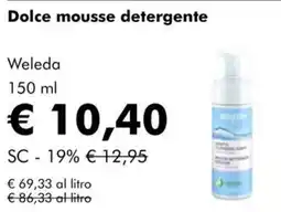 NaturaSì Dolce mousse detergente Weleda offerta