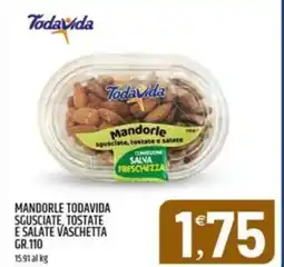 Ard Discount Mandorle todavida sgusciate, tostate e salate vaschetta offerta