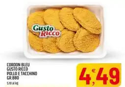 Ard Discount Cordon bleu gusto ricco pollo e tacchino offerta