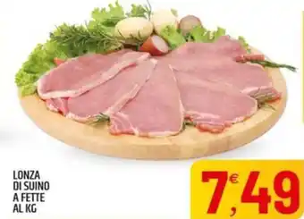 Lonza di suino a fette