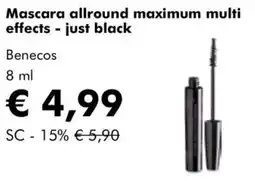 NaturaSì Mascara allround maximum multi Benecos offerta