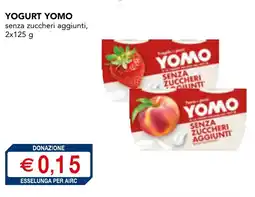 Esselunga Yogurt yomo senza zuccheri aggiunti offerta