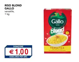 Esselunga Riso blond gallo versatile offerta