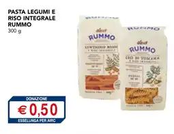 Esselunga Pasta legumi e riso integrale RUMMO offerta