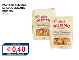 Esselunga Pasta di semola le leggendarie RUMMO offerta