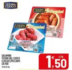 Ard Discount Salamini tesori del cuoco classici/piccanti offerta