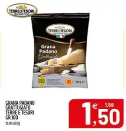 Ard Discount Grana padano grattugiato TERRE E TESORI offerta