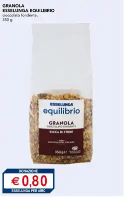 Esselunga Granola esselunga equilibrio cioccolato fondente offerta