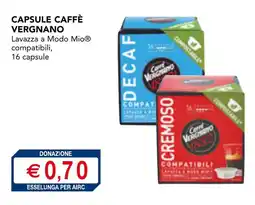 Esselunga Capsule caffè vergnano lavazza a modo mio, compatibili offerta