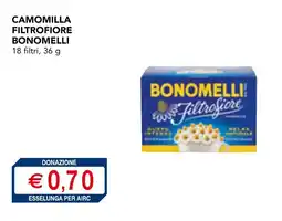 Esselunga Camomilla filtrofiore BONOMELLI offerta