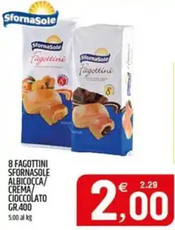 Ard Discount Sfornasole 8 fagottini sfornasole albicocca/ crema cioccolato offerta