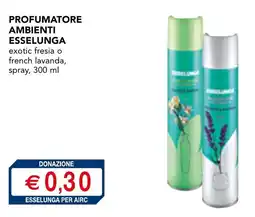 Esselunga Profumatore ambienti esselunga exotic fresia o french lavanda, spray offerta