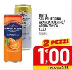 Ard Discount Bibite san pellegrino aranciata/chino/ acqua tonica offerta