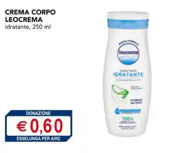 Esselunga Crema corpo leocrema idratante offerta
