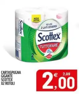 Ard Discount Cartaspugna gigante scottex x2 rotoli offerta