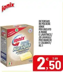 Ard Discount Detersivo in polvere ionix per bucato a mano e lavatrice/per bianchi e colorati offerta